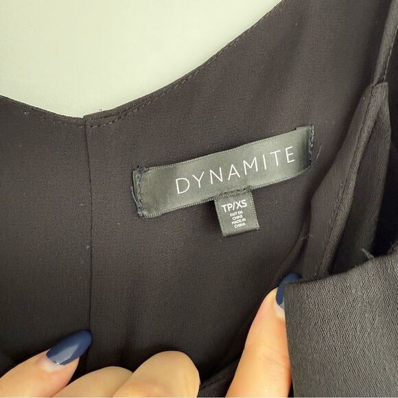 DYNAMITE | Black Slip Dress - Picture 3 of 7